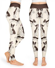 Boston Terrier High Waist Leggings front