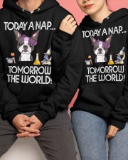 Boston Terrier Hooded Sweatshirt apparel-hooded-sweatshirt-lifestyle-front-132