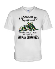 German Shepherd V-Neck T-Shirt tile