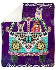German Shepherd Sherpa Fleece Blanket tile