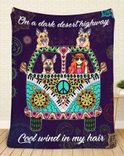 German Shepherd Large Sherpa Fleece Blanket - 60" x 80" aos-sherpa-fleece-blanket-60x80-lifestyle-front-28a
