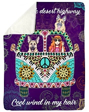 German Shepherd Large Sherpa Fleece Blanket - 60" x 80" front