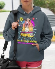 Basset Hound Hooded Sweatshirt custom-hoodie-sweatshirt-lifestyle-front-273