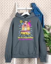 Basset Hound Hooded Sweatshirt custom-hoodie-sweatshirt-lifestyle-front-292