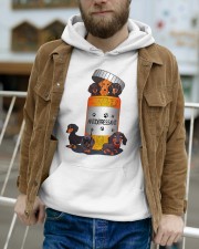 Dachshund T 17 Hooded Sweatshirt apparel-hooded-sweatshirt-lifestyle-front-113
