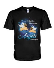 Pug D023 V-Neck T-Shirt tile