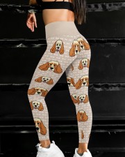 Cocker Spaniel High Waist Leggings aos-high-waist-leggings-lifestyle-26