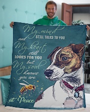 jackrussell Sherpa Fleece Blanket - 50" x 60" aos-sherpa-fleece-blanket-50x60-lifestyle-front-05