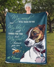 jackrussell Sherpa Fleece Blanket - 50" x 60" aos-sherpa-fleece-blanket-50x60-lifestyle-front-13b