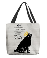 Pug All-over Tote front