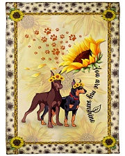 Doberman Fleece Blanket tile
