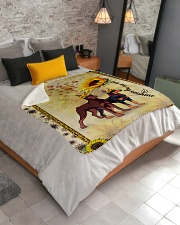 Doberman Sherpa Fleece Blanket - 50" x 60" aos-sherpa-fleece-blanket-lifestyle-front-02