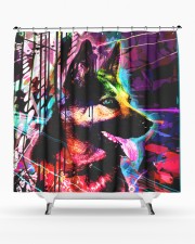 German Shepherd Shower Curtain aos-shower-curtains-71x74-lifestyle-front-02a