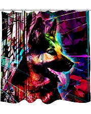 German Shepherd Shower Curtain front