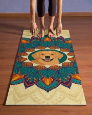 Golden Retriever Yoga Mat 24x70 (vertical) aos-yoga-mat-lifestyle-26
