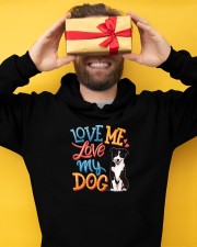 Border Collie Hooded Sweatshirt apparel-hooded-sweatshirt-lifestyle-front-67