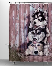 Husky Shower Curtain aos-shower-curtains-71x74-lifestyle-front-06