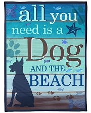 Doberman Fleece Blanket tile