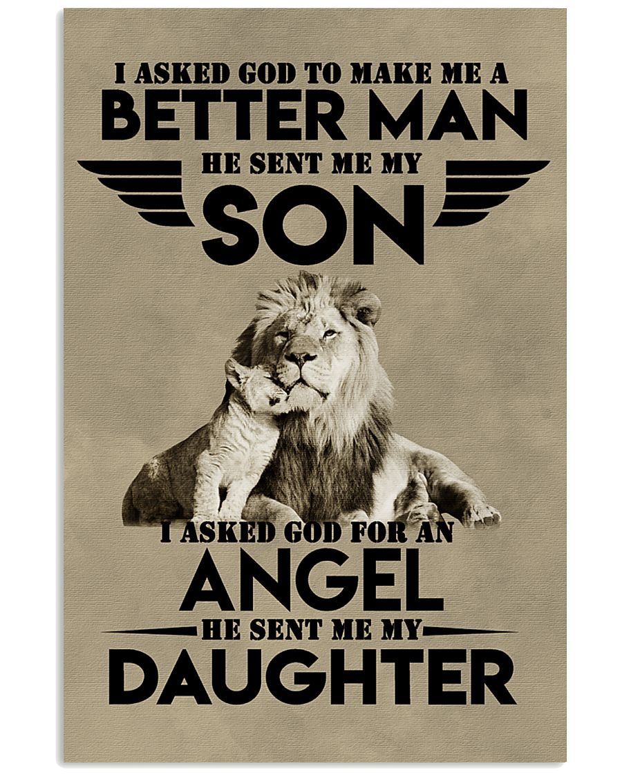 LION - I ASKED GOD TO MAKE ME AN BETTER MAN 16x24 Poster