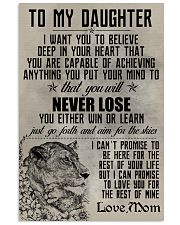 LION - TO MY DAUGHTER 16x24 Poster front
