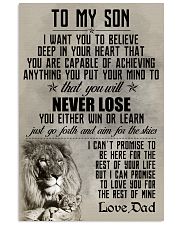 LION - TO MY SON 16x24 Poster front