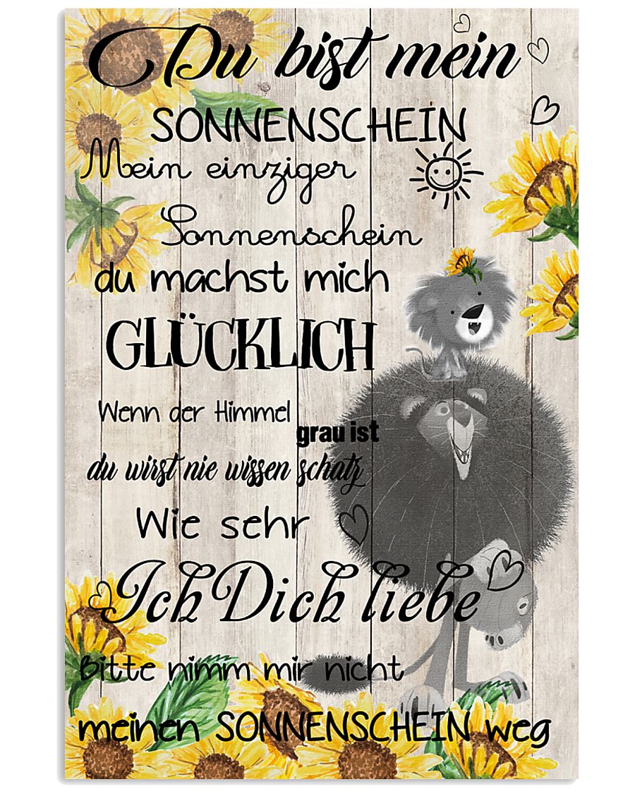 lion poster - You are my sunshine - german vs 11x17 Poster