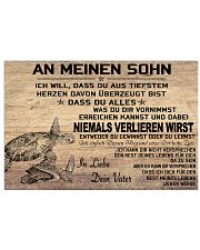 turtle poster - to son-never lose german version 17x11 Poster front