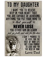 LION - TO MY DAUGHTER 16x24 Poster front