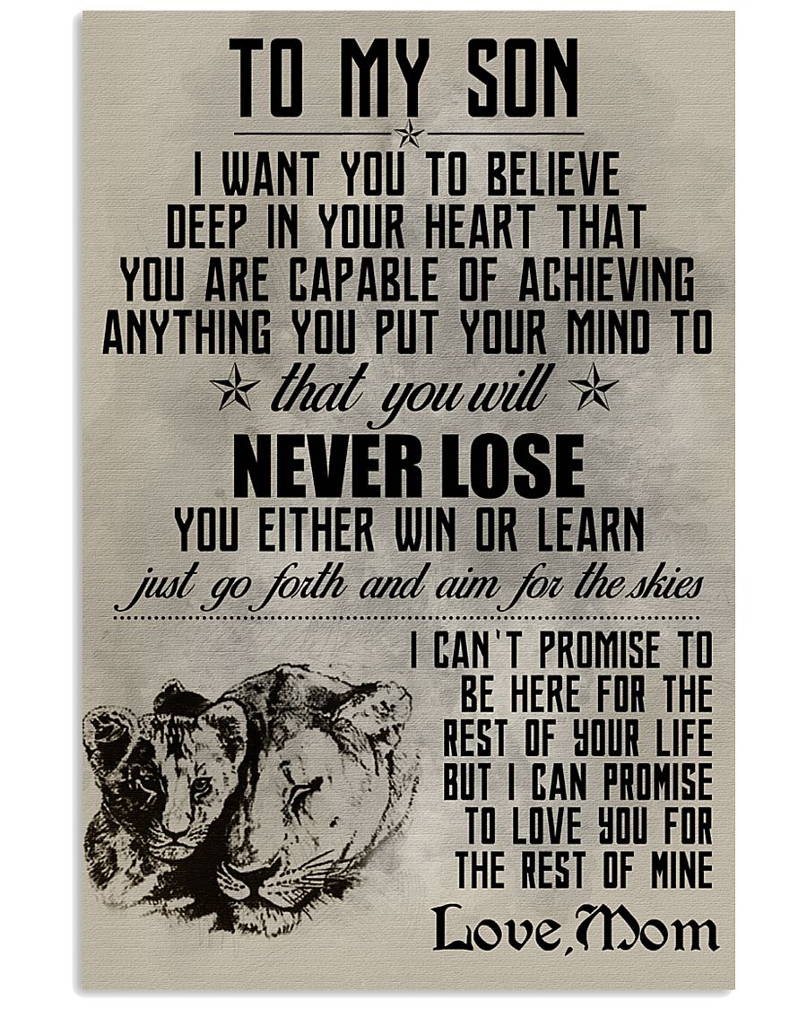 LION - TO MY SON 16x24 Poster
