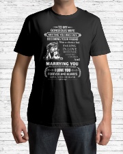 LION - TO MY GORGEOUS WIFE Classic T-Shirt lifestyle-mens-crewneck-front-1
