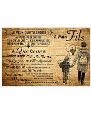 basketball poster - to son-never lose french vs3 17x11 Poster front