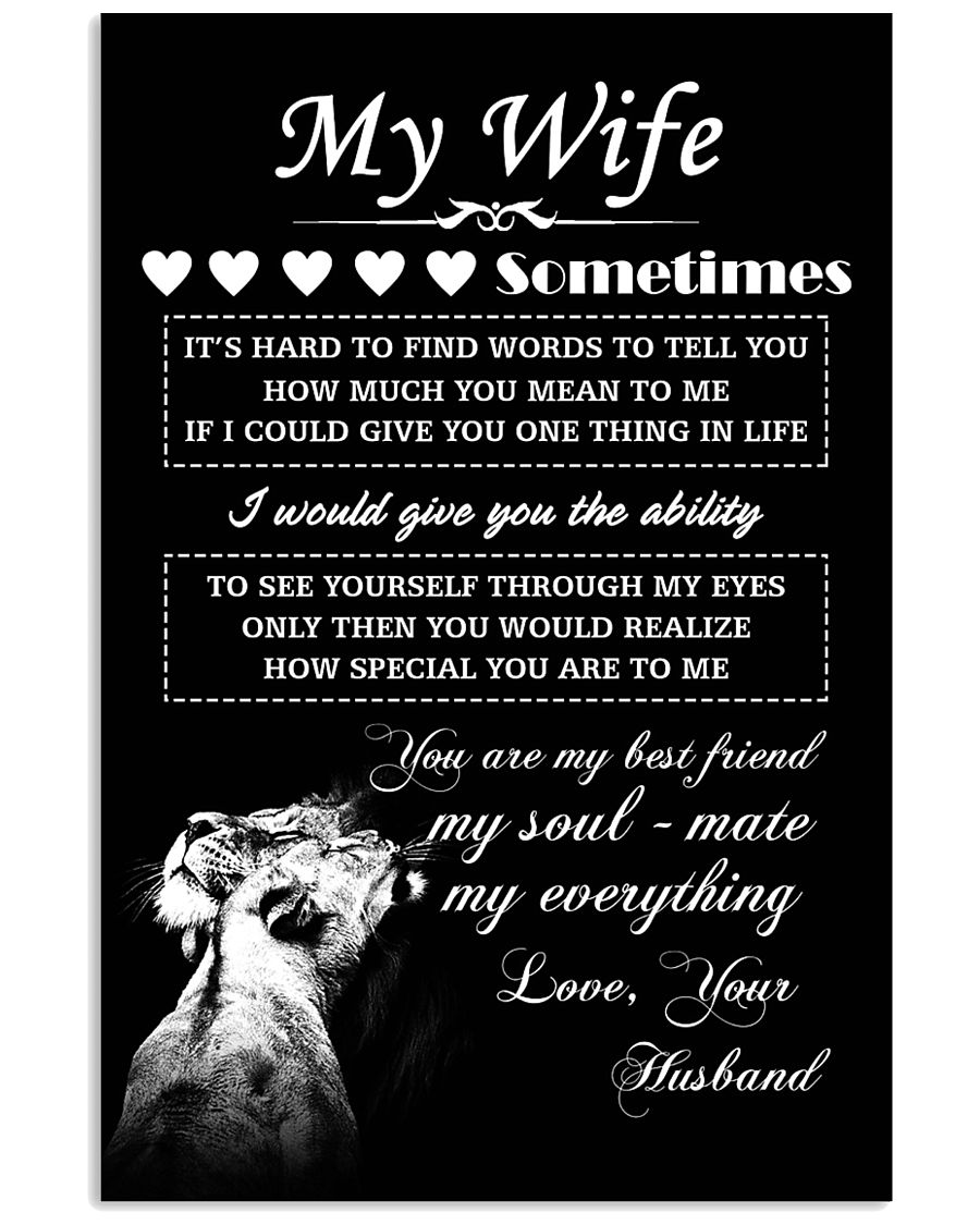 LION - My Wife 16x24 Poster