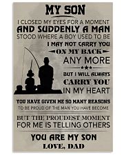 FISHING POSTER - TO MY SON 11x17 Poster front