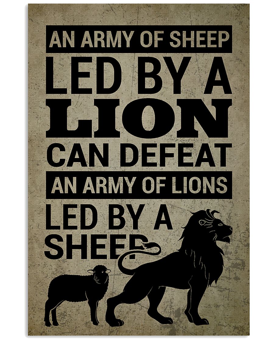 LION - A LION DOESN'T HAVE TO PROVE 16x24 Poster