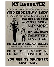 FISHING POSTER - TO MY DAUGHTER 11x17 Poster front