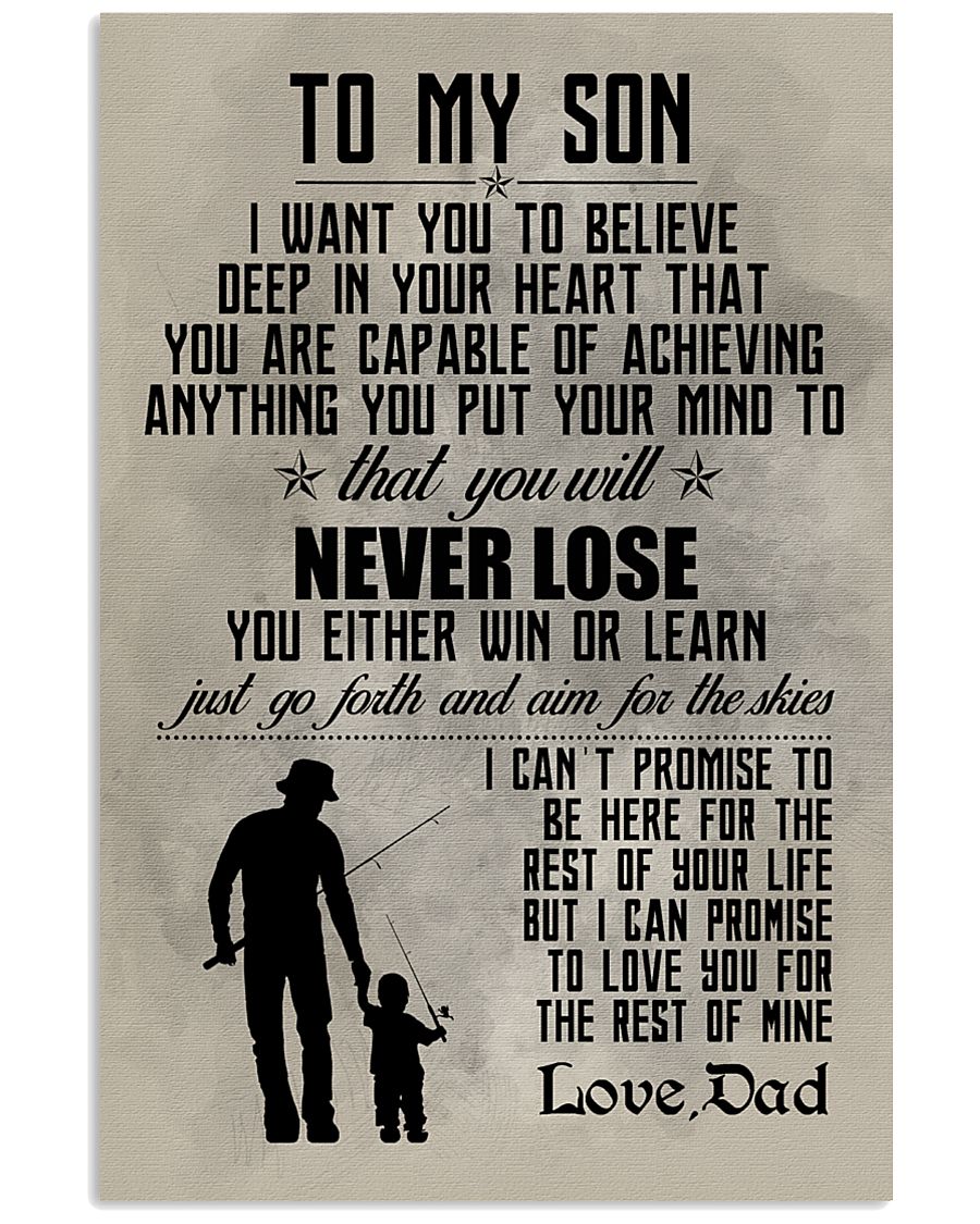 FISHING POSTER TO SON N036 11x17 Poster