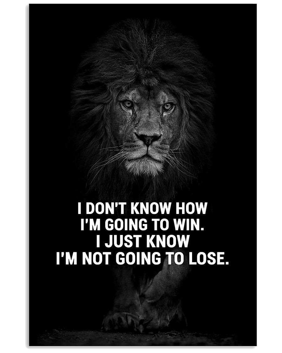 LION - A STUDENT SAID 16x24 Poster