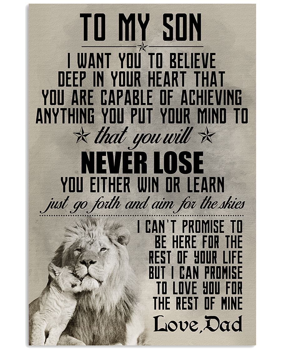 LION - TO MY SON 16x24 Poster
