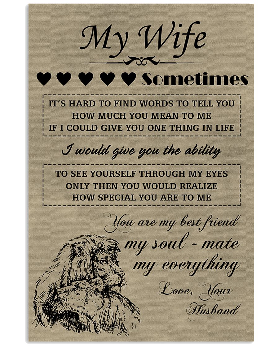 LION - My Wife 16x24 Poster