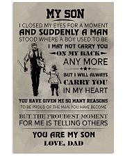 FISHING POSTER - TO MY SON 11x17 Poster front