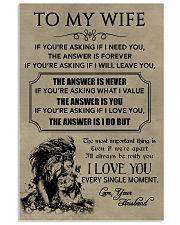 LION - TO MY WIFE 16x24 Poster front