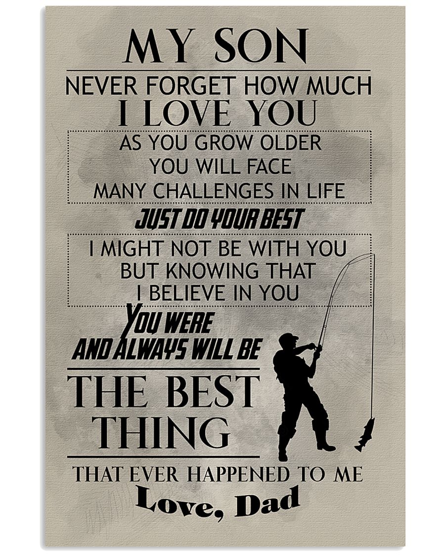 FISHING POSTER TO SON N029v2 11x17 Poster