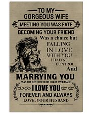 LION - TO MY GORGEOUS WIFE 16x24 Poster front