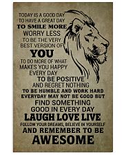 LION - TODAY IS A GOOD DAY 16x24 Poster front