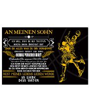 basketball poster - to son-never lose german vs 17x11 Poster front