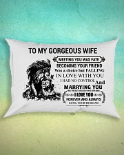 LION - TO MY GORGEOUS WIFE Rectangular Pillowcase aos-pillow-rectangle-front-lifestyle-3