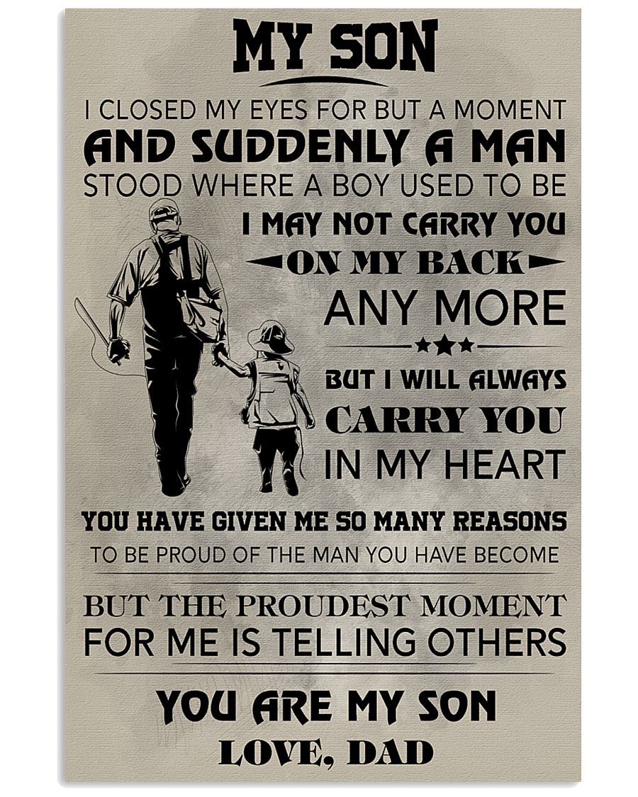 FISHING MY SON - POSTER FOR SON 11x17 Poster