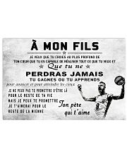 volleyball poster - to son-never lose french vs2 17x11 Poster front