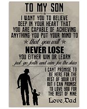 FISHING POSTER - TO MY SON 11x17 Poster front