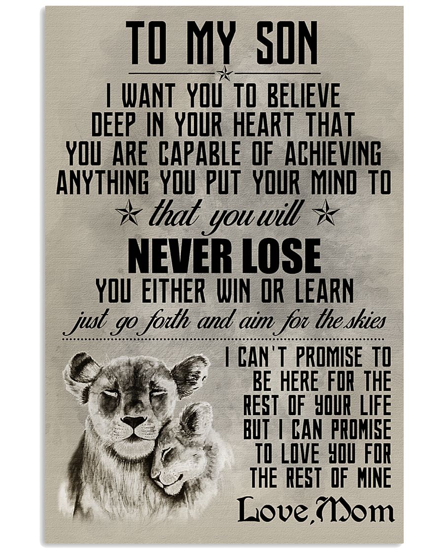 LION - TO MY SON 16x24 Poster